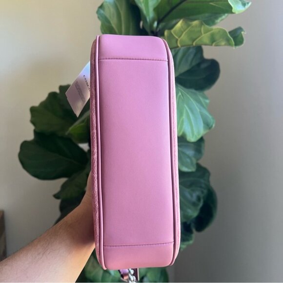 NWT Coach! Teri Shoulder Bag In Signature Canvas ๐ Dusty Pink๐ - Picture 3 of 8